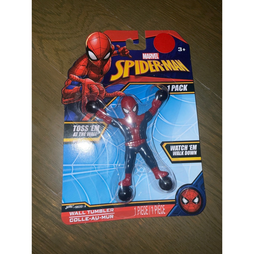 Marvel Spider-Man Wall Tumbler Sticky Toy New